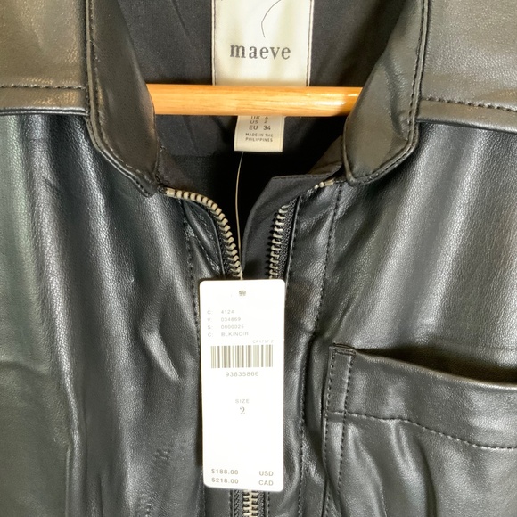 Anthropologie The Colette Weekend Jumpsuit by Maeve: Faux-Leather Edition - Picture 6 of 16